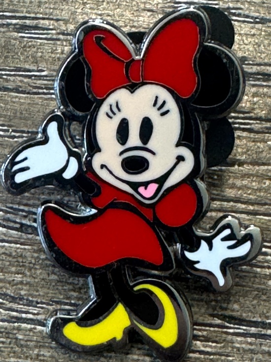 Disney Jewelry - Disney Minnie Mouse Red Black White Yellow Enamel Brooch Pin